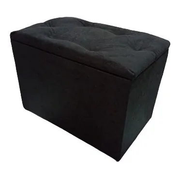Puff Bau Organizador Porta Objetos Decorativo Suede