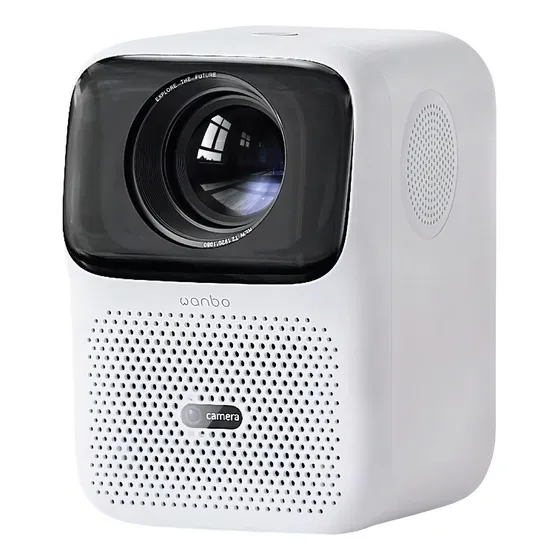 Miniproyector Xiaomi Wanbo T4 Max 1080p 4k Android 450 lúmenes, color blanco, voltaje 110/220