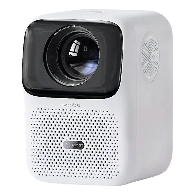 Miniproyector Xiaomi Wanbo T4 Max 1080p 4k Android 450 lúmenes, color blanco, voltaje 110/220