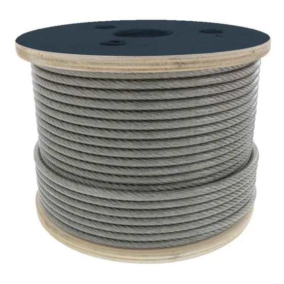Cable De Acero Alma De Acero Iwrc 19x7 1/2  Rollo 500m