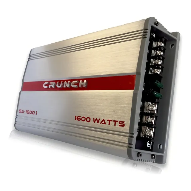 Amplificador Crunch Sa-1600.1 Para Bajo Excelente Calidad Color Plateado