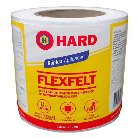 Rollo Tela De Refuerzo Para Membrana Liquida Hard Flexfelt Color Blanco