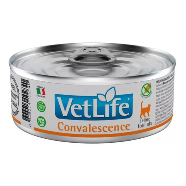 12x Vetlife Convalescense Gatos 85g Humedo