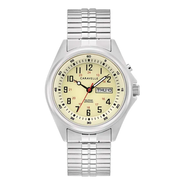Caravelle Por Bulova Tono De Plata Tradicional De Los 2bddt