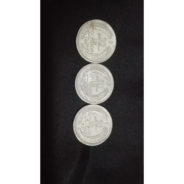 Moneda República De Chile 10 Pesos Un Condor, Año 1957