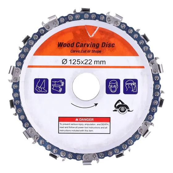 Disco Sierra Cadena Desbaste Para Amoladora Tallar Madera