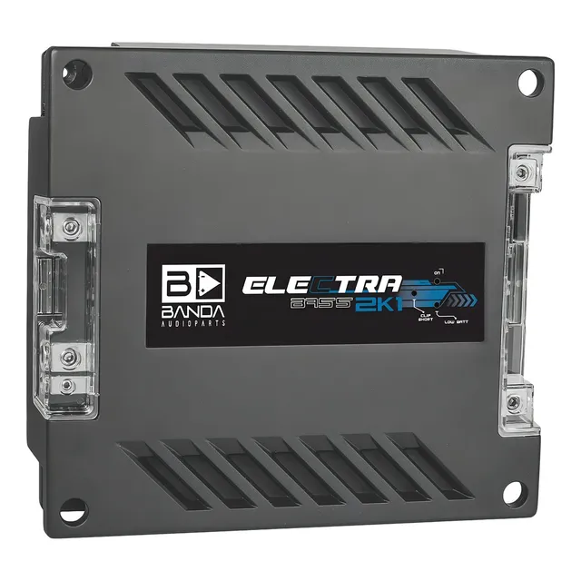 Modulo Amplificador Banda Electra Bass 2k1 2000w 1 Canal Cor Preto