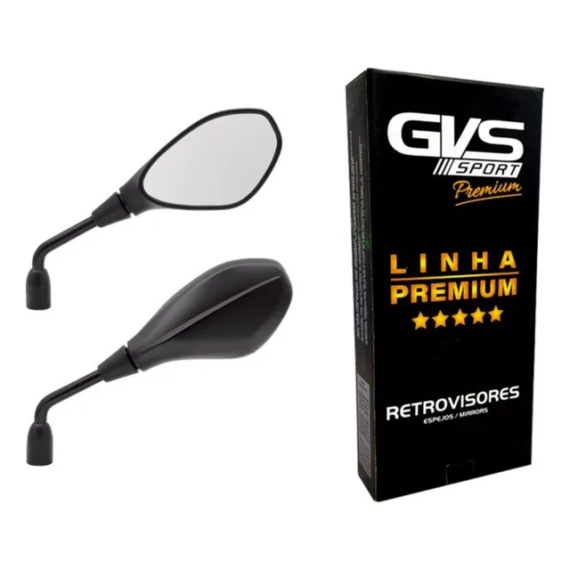 Retrovisor F800 Rosca Honda Fixo Gvs Original Lente Convexa
