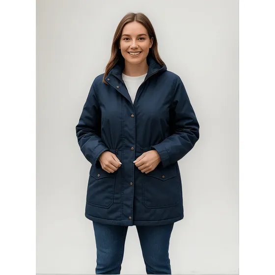 Parka Gabardina Impermeable Forrada Campera Talle Grande Can