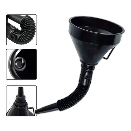 Funil Com Ponta Flexível 145mm Sparta Preto