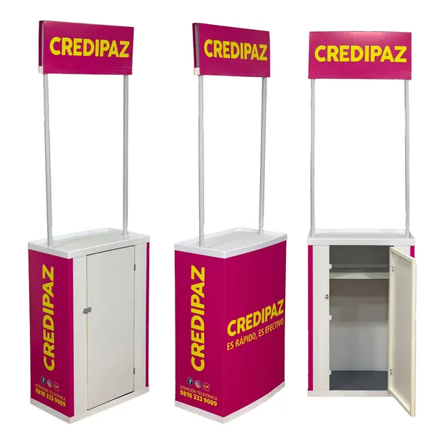 Mini Stand Con Puerta Y Grafica Panchera Portatil Desarmable