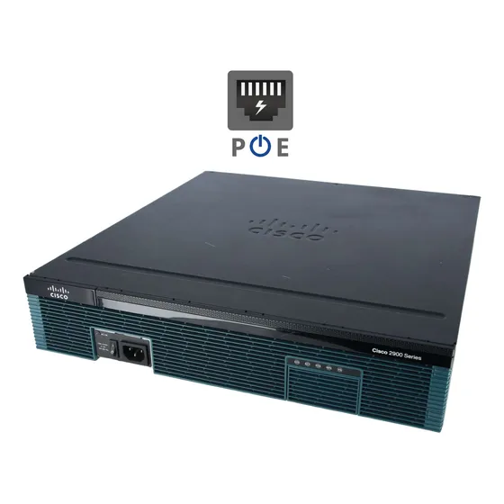 Router Cisco 3 Puertos Gigabit 2921 K9 Poe 1x Sfp Serie 2900