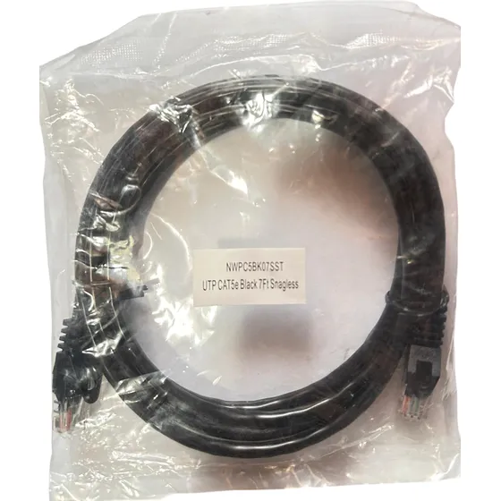 Cable De Red Patch Cord Cat5e 2.1 Metros Negro