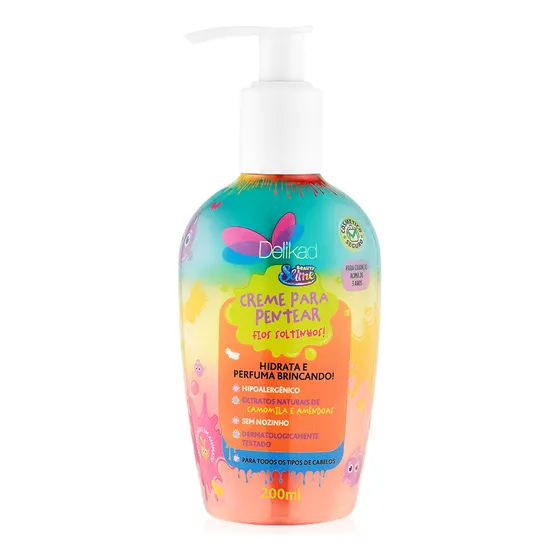 Creme De Pentear Delikad Beauty Slime Fios Soltinhos Meninas