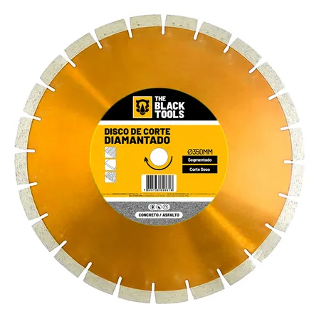 The Black Tools Disco De Corte Diamantado P/ Asfalto 14 Pol 350x25,4 Amarelo