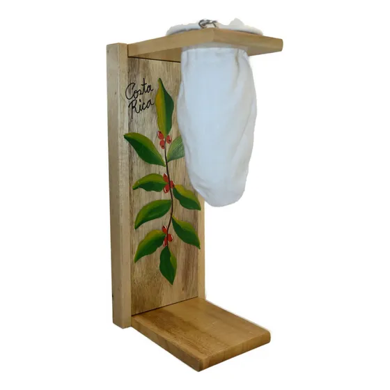 Chorreador, Cafetera De Madera Plegable Portatil Costarricen