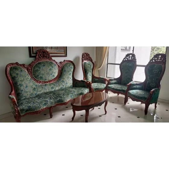 Juego De Sala Estilo Colonial