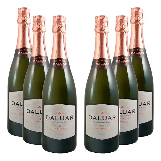 Vino Espumoso Daluar Frizzante Blanco Demisec 750 Ml X6 | Cuotas sin interés