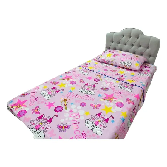 Juego De Sábana Completo Infantil Cama Sencilla Para Niña