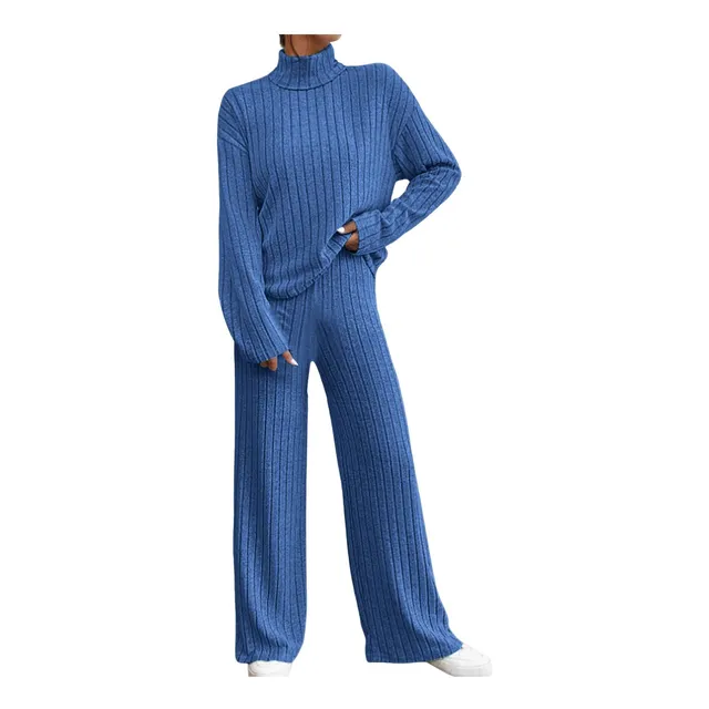 Conjunto Sueter Para Mujer 2 Pieza Estar Casa Jersey Cuello