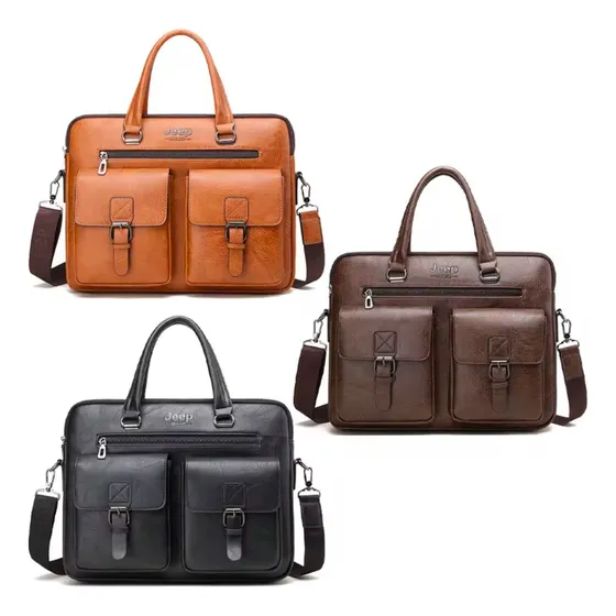 Bolso Maletin Ejecutivo Para Laptop Jeep Semicuero