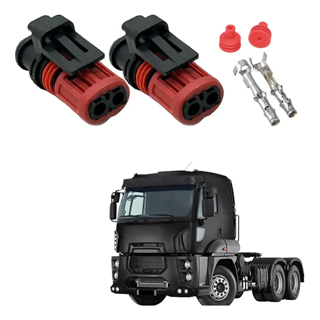 06 Plug Conector Bico Injetor Volvo Fh D12 380 420 Original