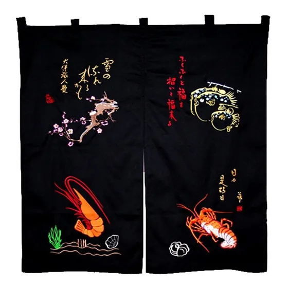 Noren Sushi Cortina Panel Japon Restaurante Signo Puerta -11