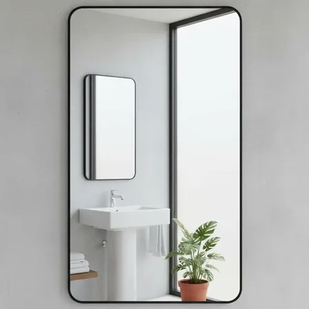 Espejo Rectangular 60x40 Con Marco Deco - Baño