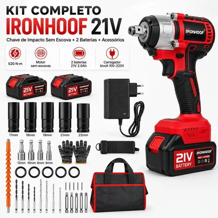 Chave De Impacto Brushless Professional 2 Bateria