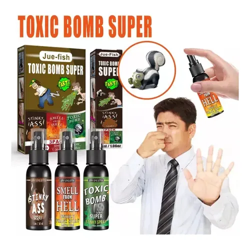 Kit 3 Spray De Peido, Brinquedos Fedorentos De Entreteniment