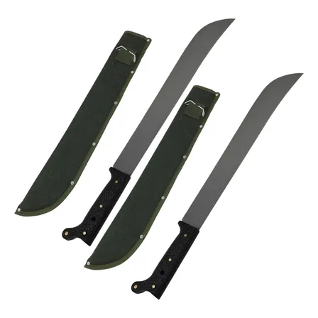 Machete Outdoor Acero Inoxidable Con Funda Pack De 2
