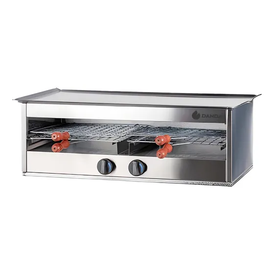 Danda Carlitero Tostador Doble Con Plancha Bifera Acero Inoxidable