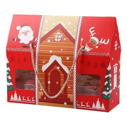 Cajas Navideñas,regalo Navidad, Cotillón.pack 12 Unds.