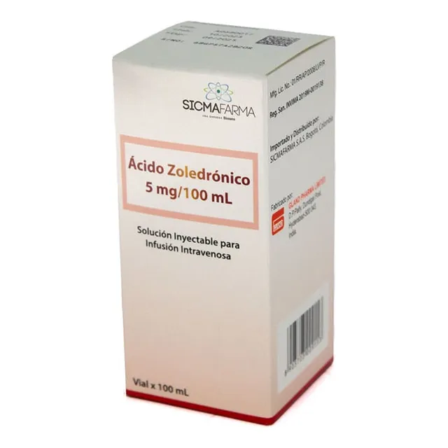 Zolendronico Acido 5mg/100ml Sol Iny * 100ml