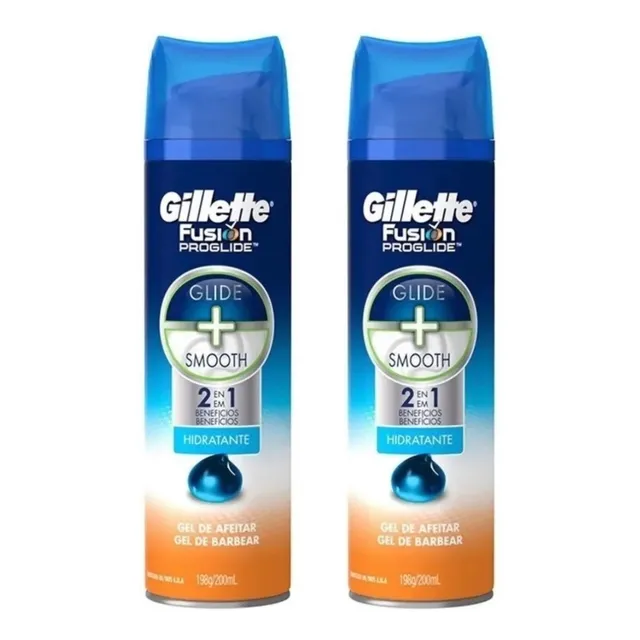 Gel Para Rasurar Gillette Fusion Proglide Sensitive 2 Pzas