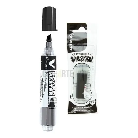 Pincel para pizarra blanca recargable Pilot B Master C/2un, color negro