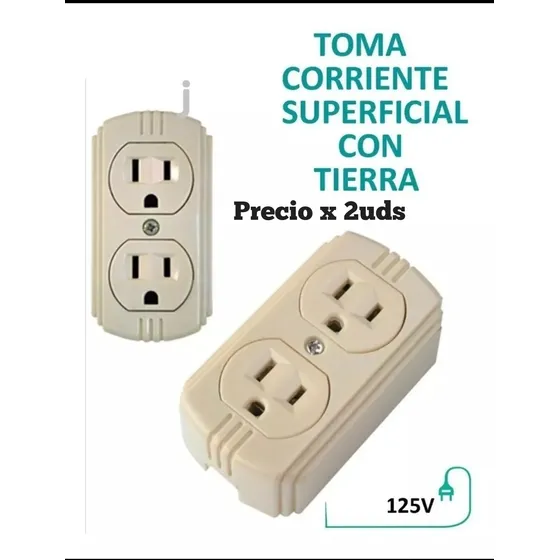 Toma-corriente Doble Superficial Polarizado