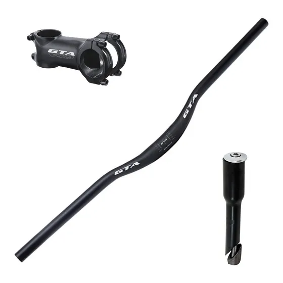 Guidão Alumínio Mesa 31.8mm Kit Bicicleta Adaptador 21.1mm