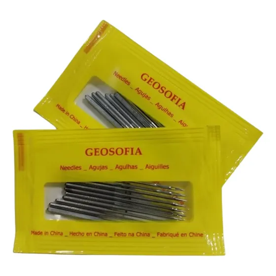 Aguja Geosofia X 10 Unid #2054 Overlock Casera 90/14  Pack 2