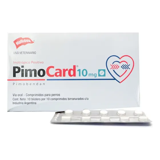 Pimocard  10 Mg - 100 Tabletas Holliday (pimobendan 10 Mg)