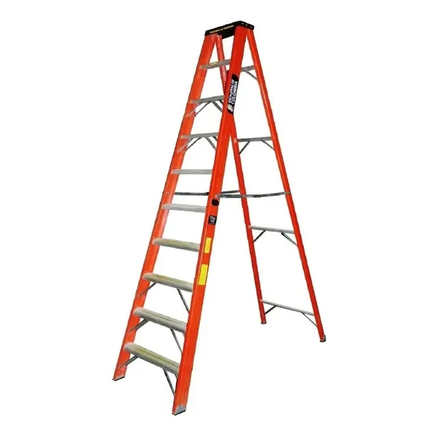 Escalera Tijera Fibra Vidrio 11 Pasos / 3.30 Metros 114 Kg