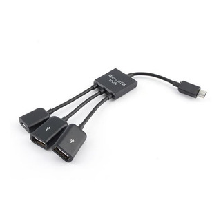 3 En 1 Micro Usb Hub Macho A Hembra Doble Usb 2.0 Host Otg 3 En 1 Micro Usb Hub Macho A Hembra Doble Usb 2.0 Host Otg