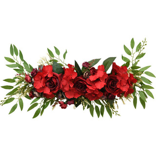 Flor Artificial Flor Artificial Fila De Rosas Mesa De Boda Flor Artificial Flor Artificial Fila De Rosas Mesa De Boda
