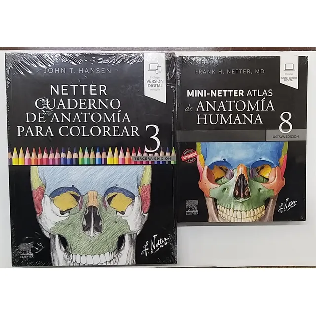 Mini-netter Atlas De Anatomia 8ed + Cuaderno De Colorear 3ed