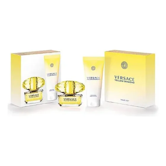 Kit Versace Yellow Diamond Perfume + Body Lotion Selo Adipec