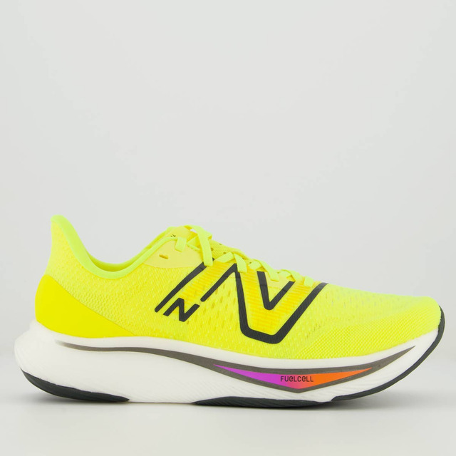 Tênis New Balance Fuelcell Rebel V3 Amarelo Tênis New Balance Fuelcell Rebel V3 Amarelo