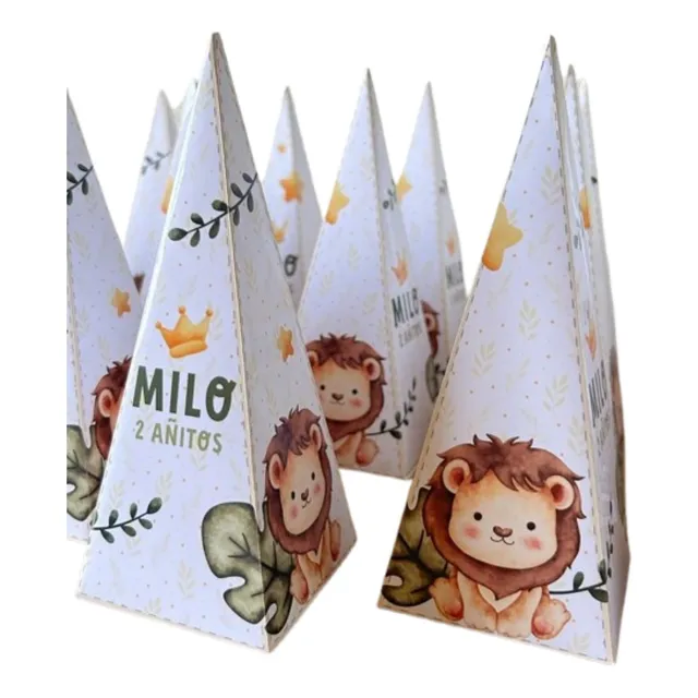 Souvenir Para Cumpleaños Cajas En Forma De Cono C/ Golosinas