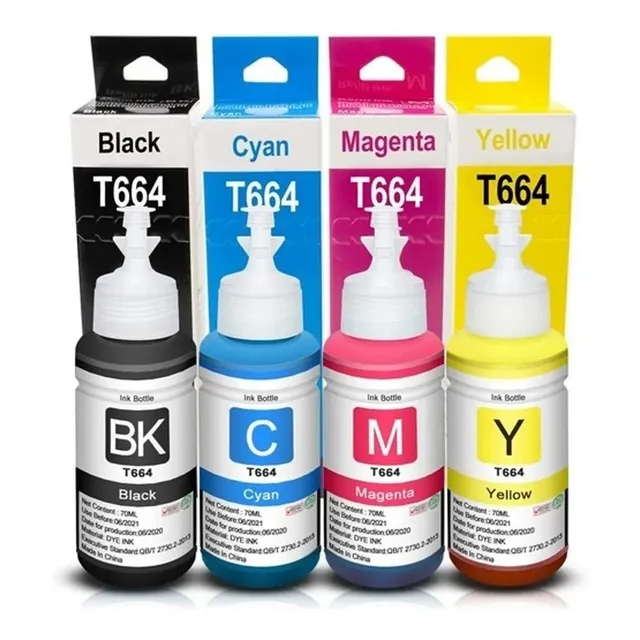 X 10 Tintas Universal Para Epson 70ml L110 L120 L350 Cyan