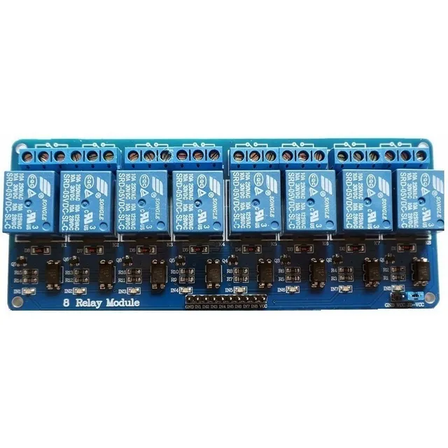 Modulo Rele 110/220 8 Canais Entrada 5v Para Arduino No Full