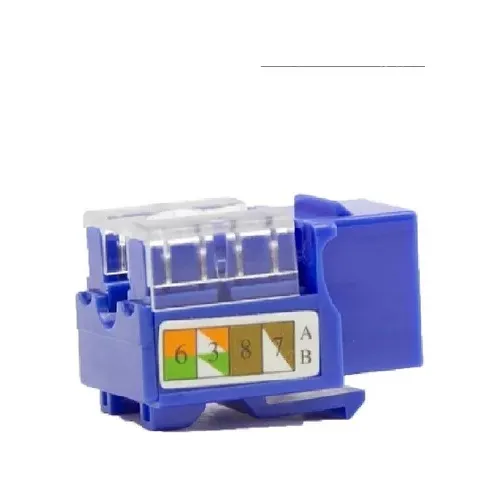 Keystone Jack Coupler Rj45 Cat5e Azul Wireplus